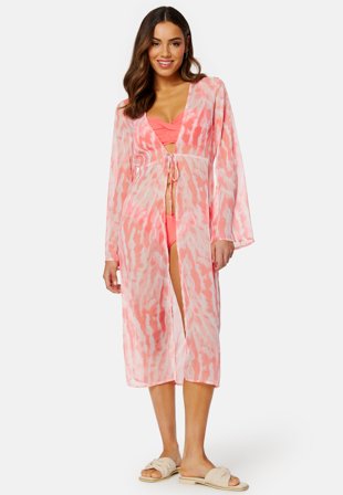 BUBBLEROOM Marcelle kaftan Coral / Patterned Klær