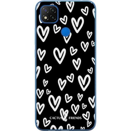 Kompatibel Mobilcover til Xiaomi Xiaomi Redmi 9C NFC Cactus and Friends - Handdrawn Love Chaos