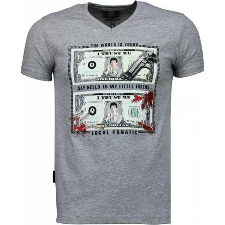 Local Fanatic - T-shirts - Grå - Herr - Storlek: 2xl, Herr, Storlek: 2XL