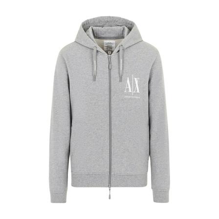 Armani Exchange, Sweatshirts Hoodies Grijs, Heren, Maat:S
