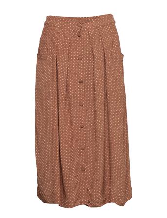 Melville Skirt Knelangt Skjørt Rosa DESIGNERS, REMIX