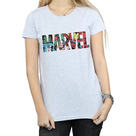 Marvel Womens/Ladies Infill Character Logo Boyfriend T-Shirt S