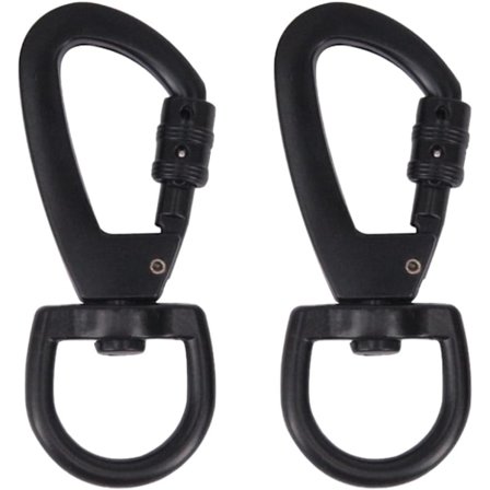 2 stk Hundebånd Karabinkrok, Sinklegering Dreieledd Karabinkrok Kraftig Kraftig Karabinkrok Nøkkelring Fjærutløserklips