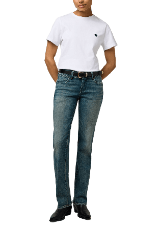 Wrangler Low Rise Bold Boot Jeans Dam Blå W29/L32