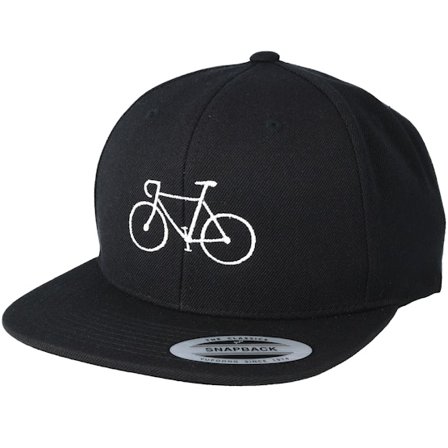 Bike Souls - Schwarz Snapback Cap - Classic Bike Black/White Snapback @ Hatstore