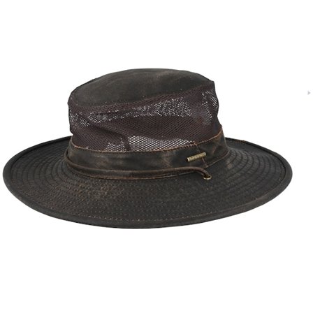 Stetson - Brown - traveler - Hat - Outdoor Air Mesh CO/PE Washed Brown Traveller - Hatstore