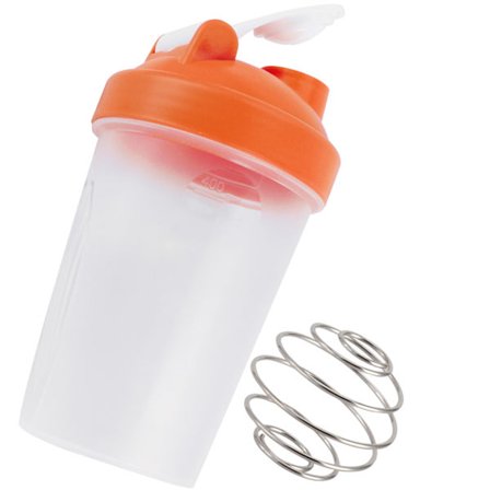 400ML Skakflaska Plast Protein Flaska Fitness Vattenkokare Sportkopp Utan BPAOrange