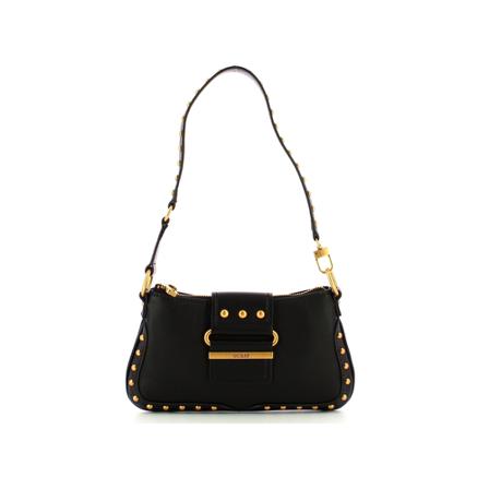 Guess, Greta Shoulder Bag Czarny, Kobieta, Rozmiar: ONE Size