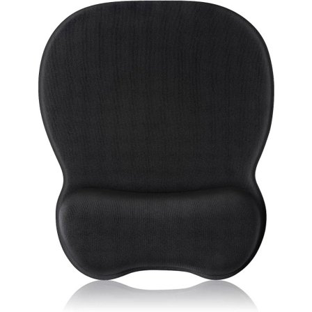 Musemåtte med gel-håndledsstøtte, ergonomisk musemåtte størrelse L 250x210mm - vasket mikrofiberoverflade - skridsikker klæbrig silikonebund - til 
