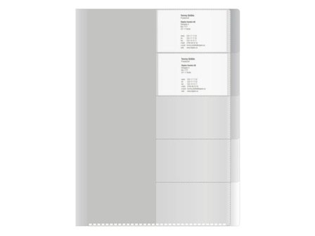 Sorteringsmapp 5-flik A4 polypropylen transparent - Lyreco - Kontorsmaterial - Mappar och plastfickor - Sorteringsmappar