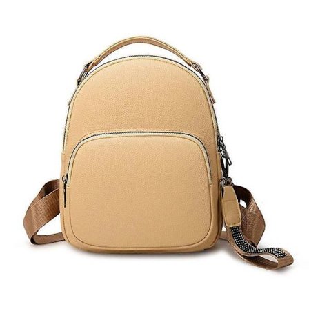 Uformell, moteriktig ryggsekk i mykt skinn for kvinner