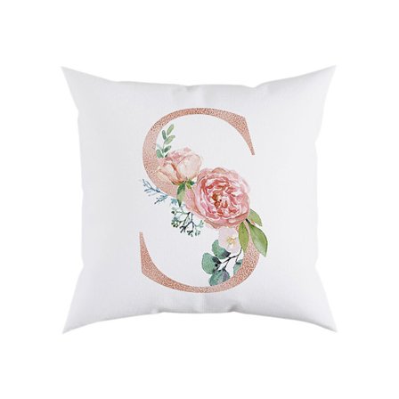 Kuddfodral med bokstavsmönster för soffa, bil, kudde, hemdekoration