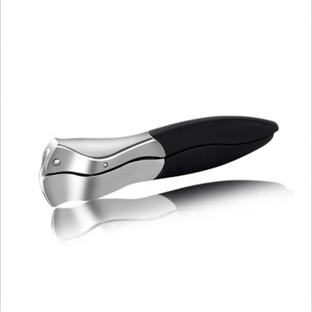 Valkosipulipuristin | Helppokäyttöinen, astianpesukoneen kestävä, vahva sinkkiseosrunko mustalla pehmeällä silikonikahvalla | Valkosipulihakkuri, 