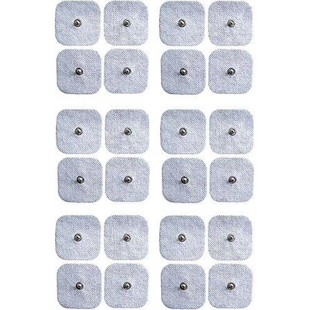Elektrodityynyt napsautuskiinnityksellä TENS EMS -laitteisiin 5 x 5 cm, 24 kpl (neliö)