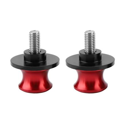 2 stk. 8mm Motorcykel CNC Bagstøtte Svingarm Spole Sliders Stativ Svingarm Bobbins (Rød)