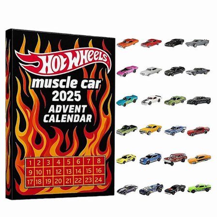 Hot Wheels Muskeliautot 2025 Joulukalenteri 24 Päivää Leluautoja