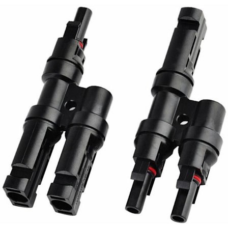 Solcellepanel MC4 Grenkontakter T/Y Kabelsplitterkobling