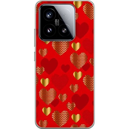Kompatibel Mobilcover til Xiaomi Xiaomi 15 GoldenHearts