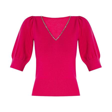 Kate Spade V-neck Strik Pink, Dame Striktrøjer