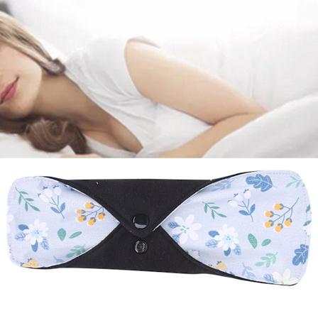 5 stk Kvinnelige Sanitære Menstruasjonsbind Bomulls Lekkasjesikre Vaskbare Ubehagsputer for Kvinner M 19cm x 26cm