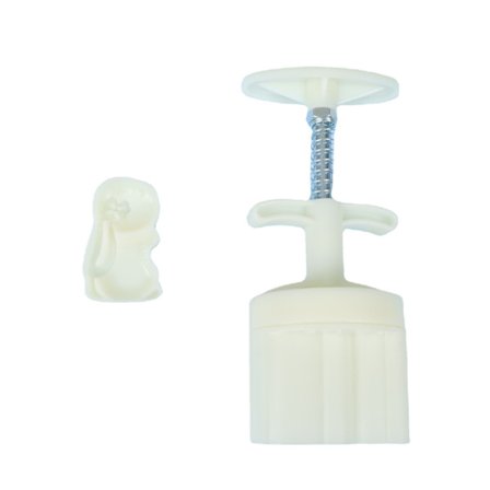 Kanin muotoinen mold set g Keski-Autumn Festival DIY Hand Pressure Fondant Moon Cake Mould