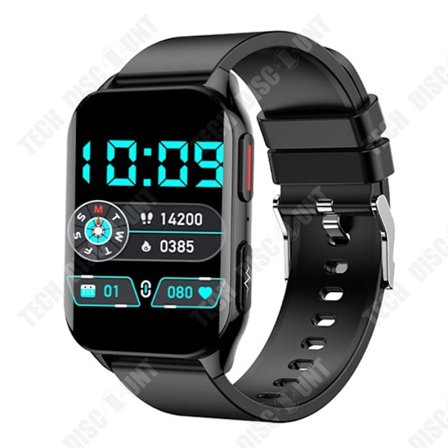 Smartwatch INN svart intelligent klocka IP68 smartwatch för män bluetooth klocka för kvinnor smart klocka med HD pekskärm 2,04 tum