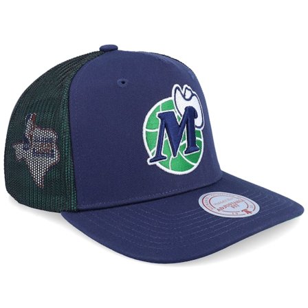 Mitchell & Ness - NBA Blå trucker Caps - Dallas Mavericks Tremor Hwc Navy A-frame Trucker @ Hatstore