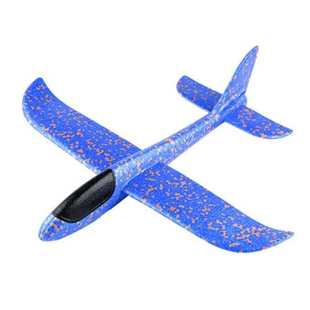 Sjov Skumflyvemaskine Med Blinkende Lys 48cm Legetøjsfly Velegnet Til Udendørs Legetøj [DmS]