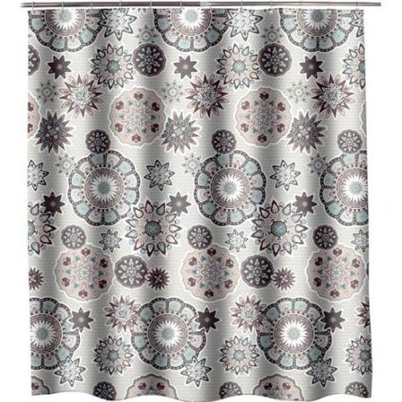 Duschdraperi - INSFITY - 240 x 200 cm - Polyester - Vit - Modern - Design