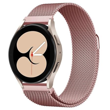 Milanese Loop For Samsung Galaxy watch 4/5/ pro/4 classic/Active 2/Gear S3-rem 20mm 22mm armband för huawei gt 3-2-2e-pro band 08 Rose pink Watch 
