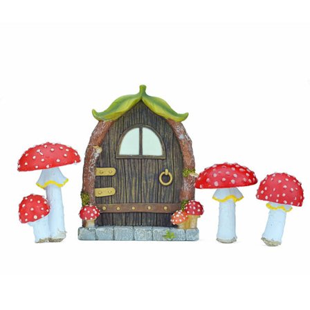 Miniatyr Fairy Gnome Fairy Dörr Fönster Dörrfigurer