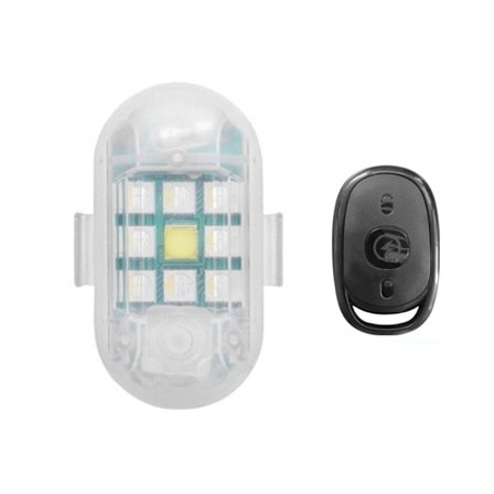 7 farver LED Strobelys Flylys FJERNBETJENING FJERNBETJENING