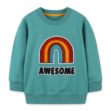 Pojke Bokstäver Printed Tröja Crew Neck Höst Toppar