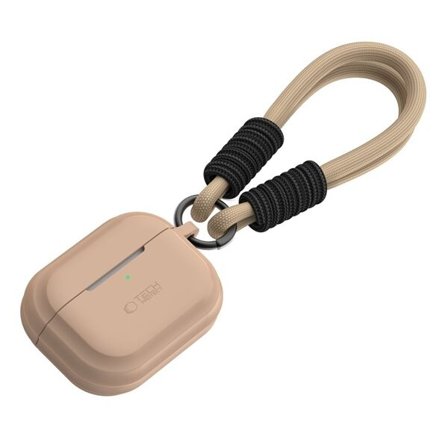 Tech-Protect Silicone Rope Case för Apple AirPods Pro 1/2 - Ljusbrun