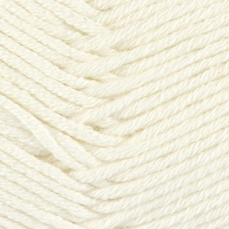 Dale Garn Lerke Halvbleket-Hvit 0017, 50g