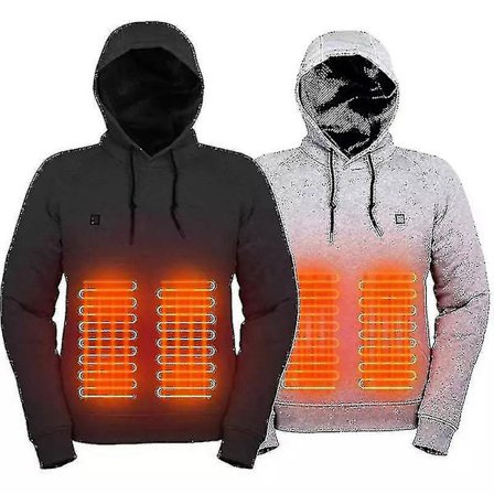Oppvarmede hettegensere, USB elektrisk oppvarmet lett hettegenserjakke - WELLNGS