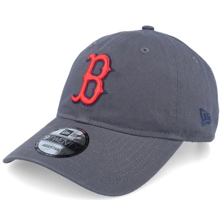 New Era - MLB Grey unconstructed Czapka Z Daszkiem - Boston Red Sox MLB Core Classic 9TWENTY Grey Dad Cap @ Hatstore