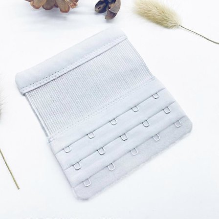 BH-förlängare för kvinnor - Justerbar elastisk BH-förlängningsrem med 3 rader 5 krokar Rostfritt stålspänne