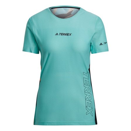 Adidas Women's Terrex Parley Agravic TR Pro T-shirt Women Short sleeved fitness sweater Blue S