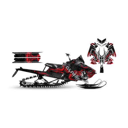 Dekalkit SweTown Octo Rød - Polaris Axys 800 Switchback XCR 2018-2020