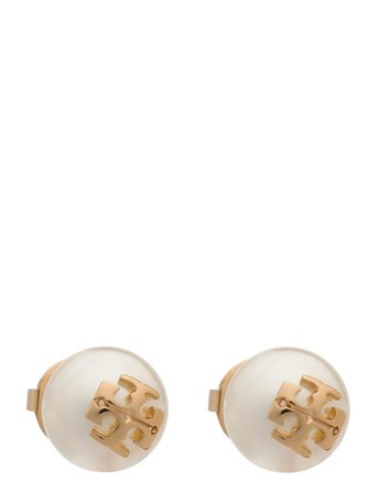 Tory Burch Kira Pearl Stud Earrings - Gold - ONE SIZE