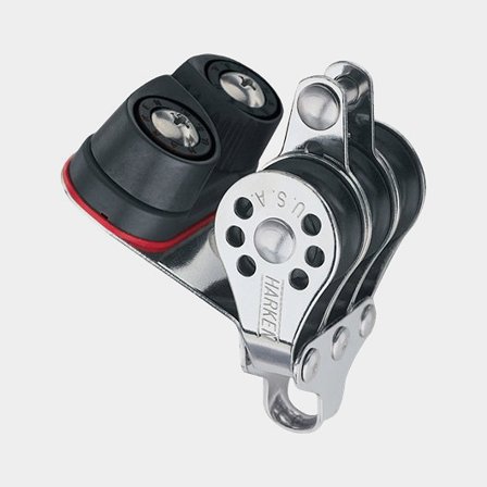 Harken 22mm Triple Becket Block - Cam Cleat (231)
