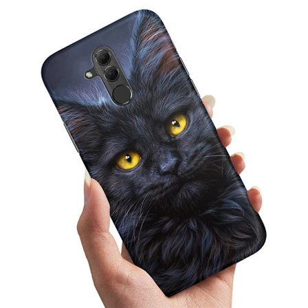 Huawei Mate 20 Lite - Skal/Mobilskal Svart Katt