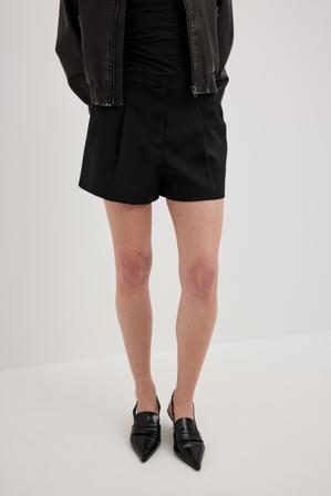 NA-KD Classic Short habillé à taille haute - Short taille haute - Noir - EU 44