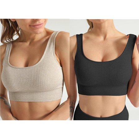 Sömlös Ribbad sport bh