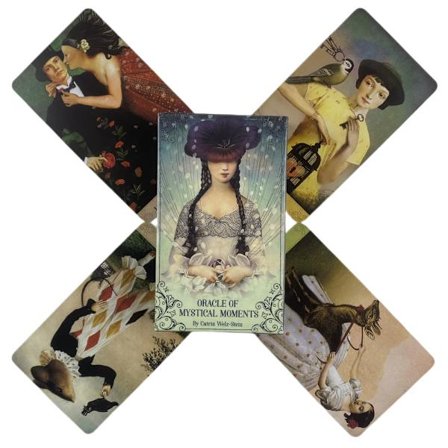Oracle Of Mystical Moments Kortstokk A 52 Tarot Engelsk Spådomsutgave Brettspill