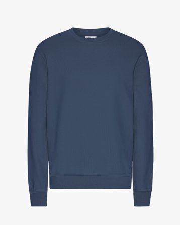 Classic Organic Crew - Petrol Blue S