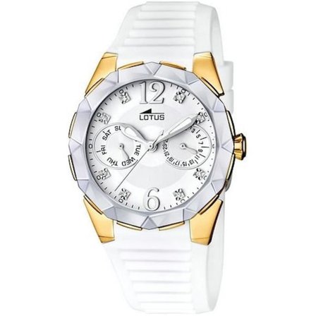 Kello - Lotus - 15865-1 - Naisille - Ruostumattomasta teräksestä valmistettu kotelo - 5 ATM vedenkestävyys