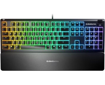 SteelSeries Apex 3 - Gamingtangentbord med 10-zoners RGB-belysning