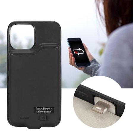 6,7 tum 5500 mAh batteriladdningsfodral externt powerbank batteriladdningsfodral för Iphone 12 Pro Max